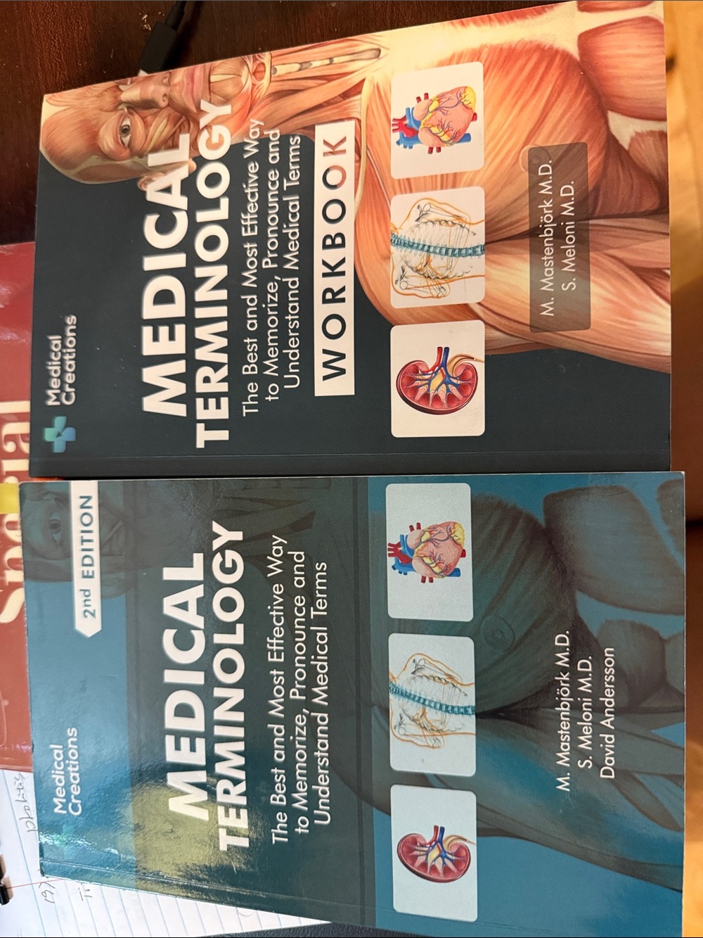 Medical Terminology Textbook & Workbook - Blue Teal Covers